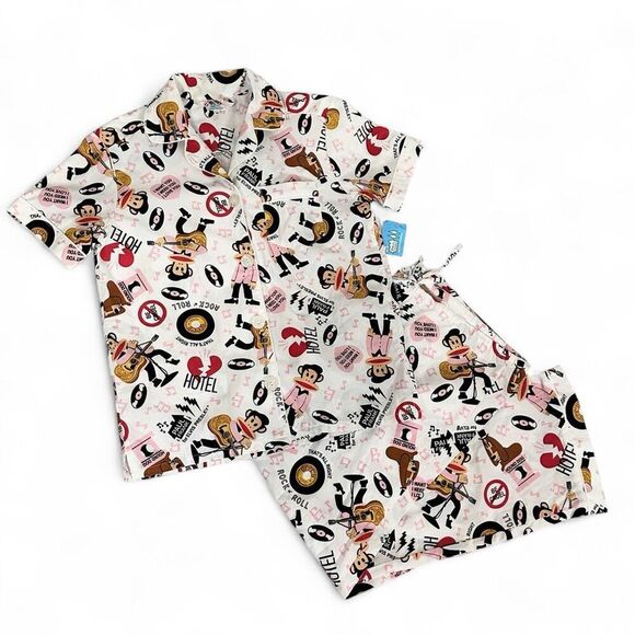 Paul Frank Y2K Limited Edition Elvis Julius Pajama Set Sz M NWT - Picture 1 of 12